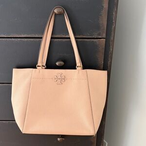 Tory Burch Peach Leather Tote